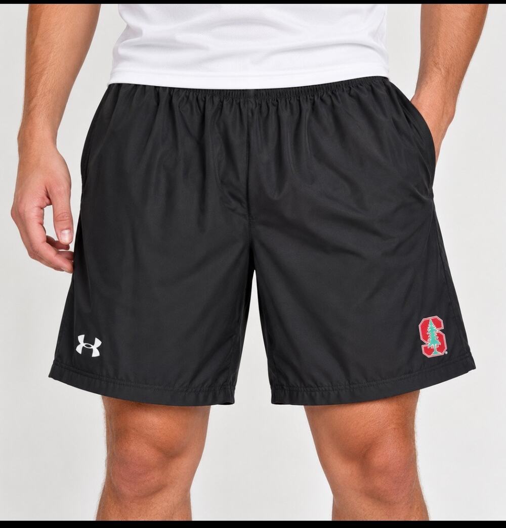 Under Armour Stanford Cardinal Shorts Men’s M Black Athletic NCAA